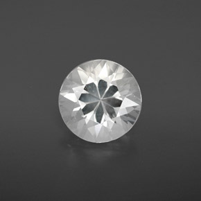 3.11 ct White Goshenite Gemstone, Goshenite Gem in Diamond-Cut Shape for Sale.
