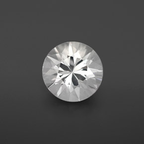 3.18 ct White Goshenite Gemstone, Goshenite Gem in Diamond-Cut Shape for Sale.