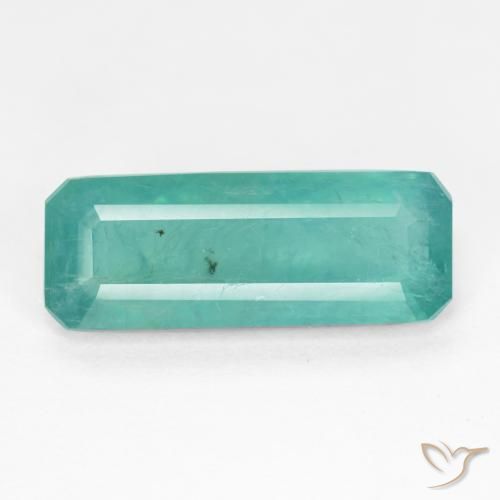 3.99 ct Blue Green Grandidierite, 16.3 x 6.4 mm Octagon Cut From Madagascar, Photo A