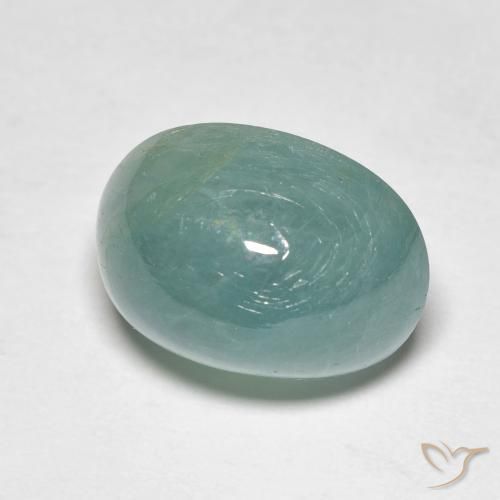 9.75 ct Turquoise Grandidierite Stone, Natural Grandidierite in Oval Cabochon Shape for Sale