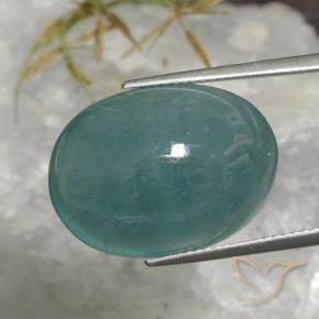 22.47 ct Turquoise Grandidierite Stone, Natural Grandidierite in Oval Cabochon Shape for Sale