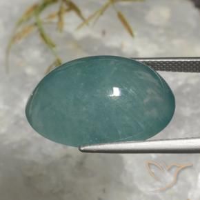 Grandidierite Gemstone in 21 x 15.5 mm Size for Sale, Grandidierite Stone in Greenish Blue Color