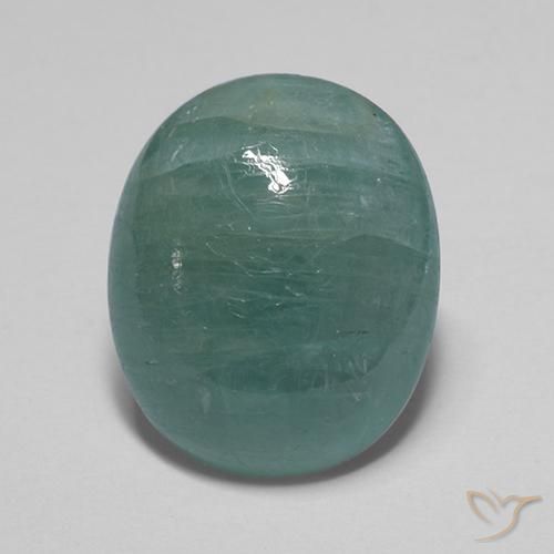 11.77 ct Blue Green Grandidierite, 16.9 x 13.8 mm Oval Cut From Madagascar, Photo A