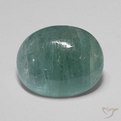 11.77 ct Turquoise Grandidierite Stone, Natural Grandidierite in Oval Cabochon Shape for Sale