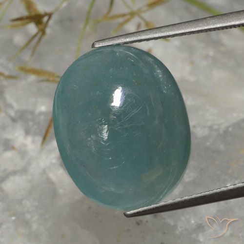 12.95 ct Blue Green Grandidierite, 17 x 13.9 mm Oval Cut From Madagascar, Photo A