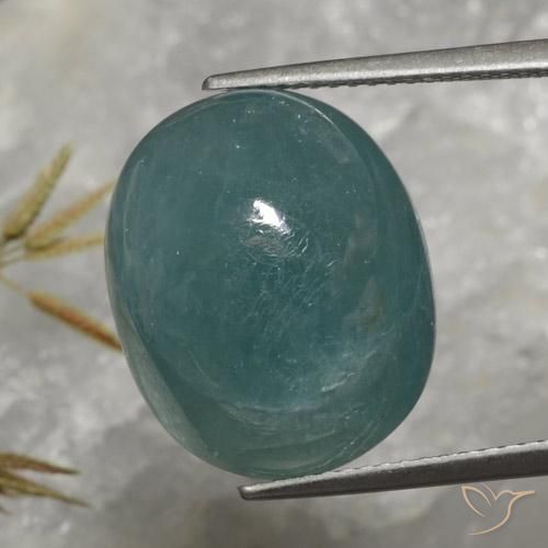 19.52 ct Blue Green Grandidierite, 17.3 x 14.2 mm Oval Cut From Madagascar, Photo A