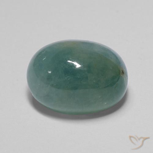 9.05 ct Turquoise Grandidierite Stone, Natural Grandidierite in Oval Cabochon Shape for Sale