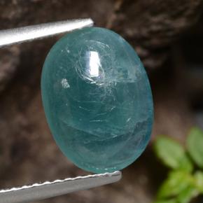 2.33 ct Green Grandidierite Gemstone, Grandidierite Gem in Oval Cabochon Shape for Sale.
