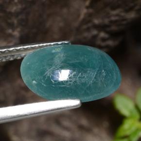 Grandidierite Gemstone in 11.3 x 8.4 mm Size for Sale, Grandidierite Stone in Bluish Green Color