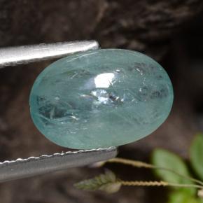 1.87 ct Turquoise Grandidierite Stone, Natural Grandidierite in Oval Cabochon Shape for Sale