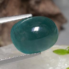 3.24 ct Green Grandidierite Stone, Natural Grandidierite in Oval Cabochon Shape for Sale