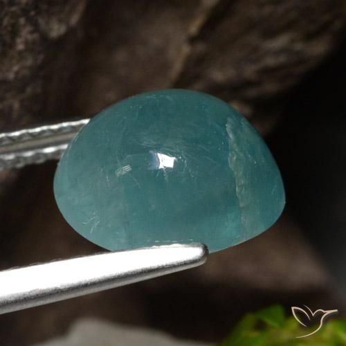 Grandidierite Gemstone in 9.4 x 8.2 mm Size for Sale, Grandidierite Stone in Blue Green Color
