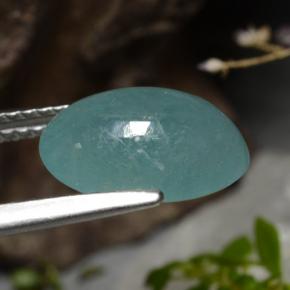 Grandidierite Gemstone in 11.3 x 7.9 mm Size for Sale, Grandidierite Stone in Bluish Green Color