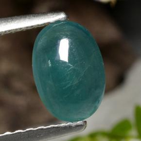 0.93 ct Green Grandidierite Gemstone, Grandidierite Gem in Oval Cabochon Shape for Sale.