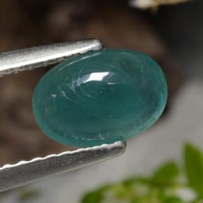 0.93 ct Green Grandidierite Stone, Natural Grandidierite in Oval Cabochon Shape for Sale