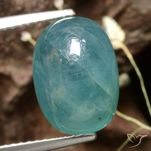 6.02 ct Blue Green Grandidierite, 12.6 x 9.1 mm Oval Cut From Madagascar, Photo A