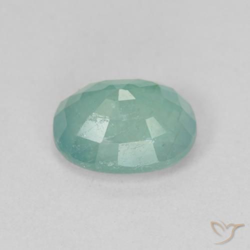 Grandidierite Gemstone in 8.5 x 6.7 mm Size for Sale, Grandidierite Stone in Blue Green Color