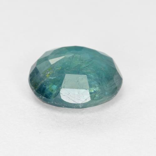 Grandidierite Gemstone in 7 x 6 mm Size for Sale, Grandidierite Stone in Bluish Green Color