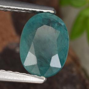 1.08 ct Green Grandidierite Stone, Natural Grandidierite in Oval Facet Shape for Sale