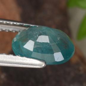 Grandidierite Gemstone in 7.7 x 5.7 mm Size for Sale, Grandidierite Stone in Bluish Green Color