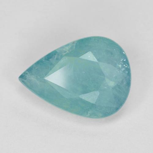 1.60 ct Turquoise Grandidierite Stone, Natural Grandidierite in Pear Facet Shape for Sale