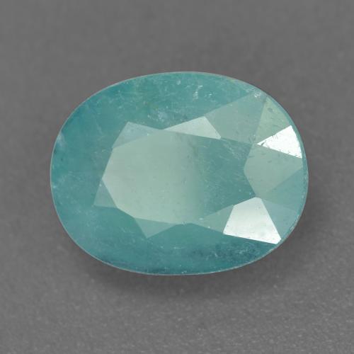2.81 ct Turquoise Grandidierite Stone, Natural Grandidierite in Oval Facet Shape for Sale
