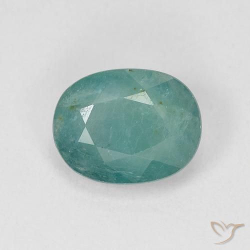 1.83 ct Blue Green Grandidierite, 9.1 x 7.1 mm Oval Cut From Madagascar, Photo A