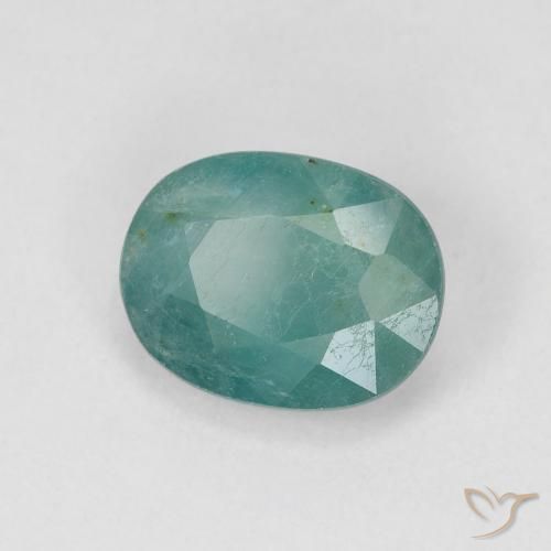 1.83 ct Turquoise Grandidierite Stone, Natural Grandidierite in Oval Facet Shape for Sale