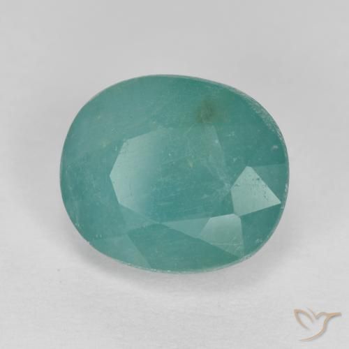 2.75 ct Turquoise Grandidierite Stone, Natural Grandidierite in Oval Facet Shape for Sale