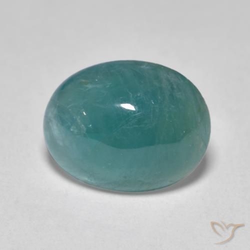 2.67 ct Turquoise Grandidierite Stone, Natural Grandidierite in Oval Cabochon Shape for Sale