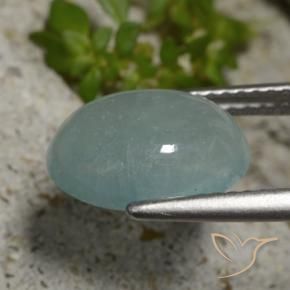 Grandidierite Gemstone in 11.4 x 8.5 mm Size for Sale, Grandidierite Stone in Pale Blue Green Color