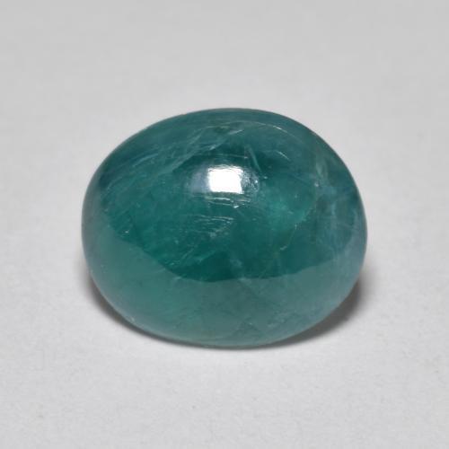 Deep Turquoise Грандидьерит Камень - 1.5ct Овал Кабошон (ID: 471971)