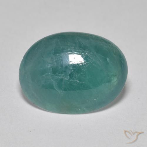 2.86 ct Turquoise Grandidierite Stone, Natural Grandidierite in Oval Cabochon Shape for Sale