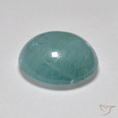 Grandidierite Gemstone in 11.4 x 9.6 mm Size for Sale, Grandidierite Stone in Greenish Blue Color