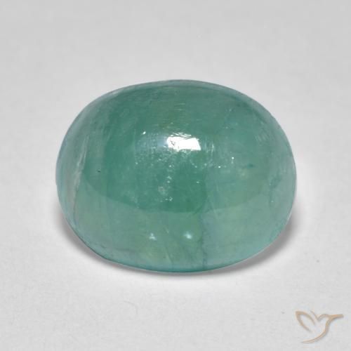 3.24 ct Turquoise Grandidierite Stone, Natural Grandidierite in Oval Cabochon Shape for Sale