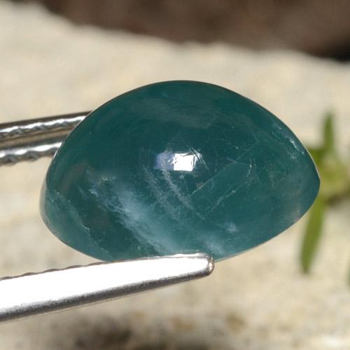 Grandidierite Gemstone in 10.6 x 8.3 mm Size for Sale, Grandidierite Stone in Dark Blue Green Color