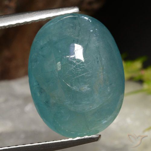 7.22ct Natural Blue Green Grandidierite, Oval, Translucent