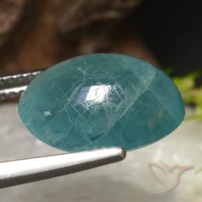 Grandidierite Gemstone in 13.9 x 10.7 mm Size for Sale, Grandidierite Stone in Blue Green Color