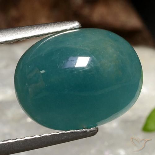 6.16 ct Turquoise Grandidierite Stone, Natural Grandidierite in Oval Cabochon Shape for Sale