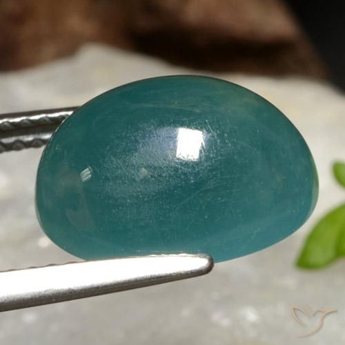 Grandidierite Gemstone in 12 x 10 mm (calibrated) Size for Sale, Grandidierite Stone in Turquoise Color