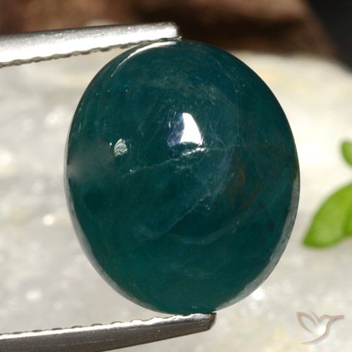 6.91ct Natural Dark Green Blue Grandidierite, Oval, Translucent