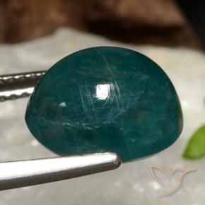 Grandidierite Gemstone in 12 x 10 mm (calibrated) Size for Sale, Grandidierite Stone in Dark Green Blue Color