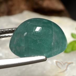Grandidierite Gemstone in 13 x 11 mm (calibrated) Size for Sale, Grandidierite Stone in Deep Turquoise Color