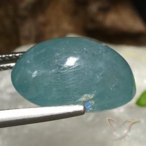 Grandidierite Gemstone in 15 x 10 mm (calibrated) Size for Sale, Grandidierite Stone in Greenish Blue Color