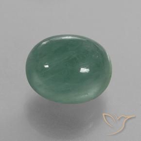 5.27 ct Turquoise Grandidierite Stone, Natural Grandidierite in Oval Cabochon Shape for Sale