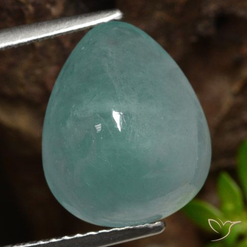 7.18 ct Blue Green Grandidierite, 14 x 11.4 mm Pear Cut From Madagascar, Photo A
