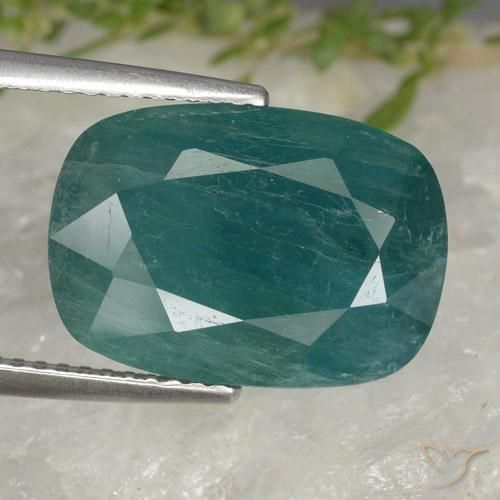 7.78 ct Blue Green Grandidierite, 15.2 x 10.7 mm Cushion Cut From Madagascar, Photo A