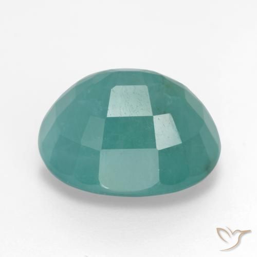 Grandidierite Gemstone in 14 x 12 mm (calibrated) Size for Sale, Grandidierite Stone in Sea Foam Green Color