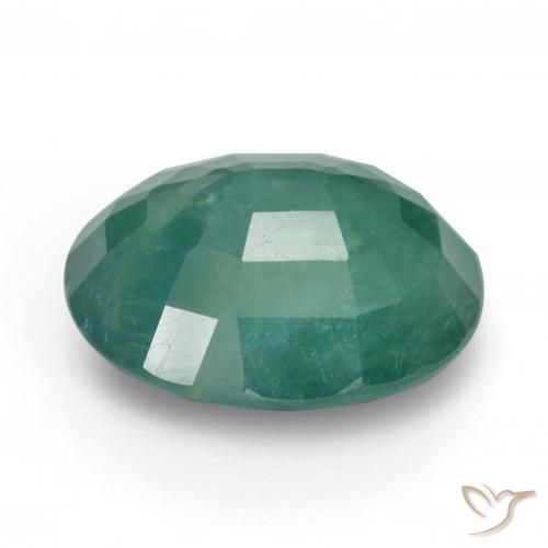 Grandidierite Gemstone in 14.7 x 12.1 mm Size for Sale, Grandidierite Stone in Greenish Blue Color
