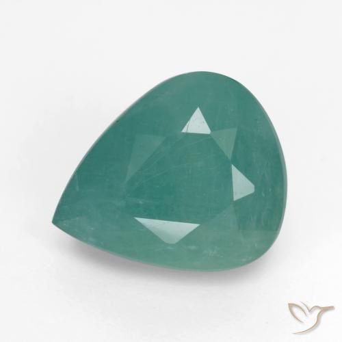 4.03 ct Turquoise Grandidierite Stone, Natural Grandidierite in Pear Facet Shape for Sale
